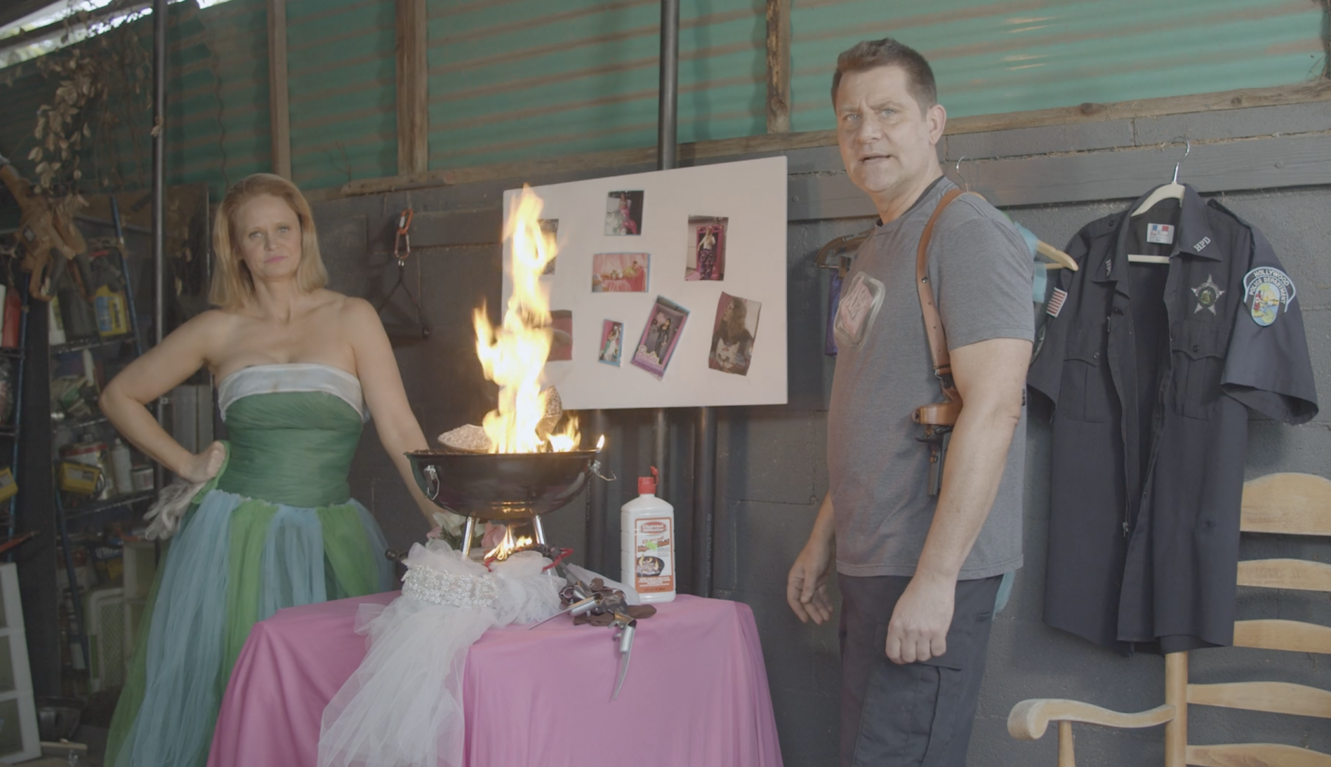 Dr. Midge and Rogue Cop Ken Burning Evidence - Vanessa Bednar - Derek S. Orr.png